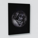 Bitcoin & Ethereum Moon Wall Art