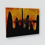 M4 Gold Drip Wall Art