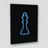 Chess King Queen Neon Wall Art