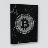 Bitcoin Marble Sense Canvas