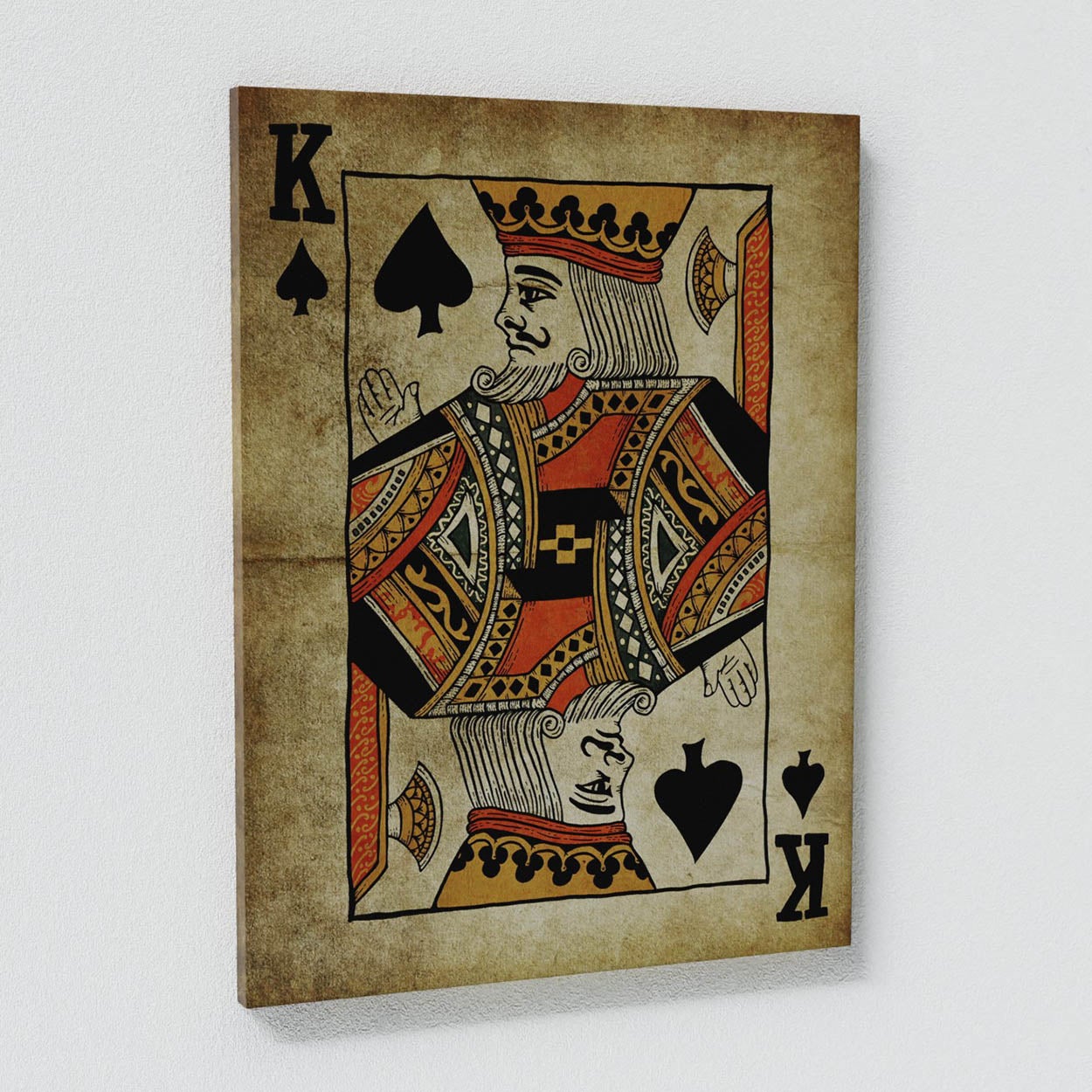 King Card Spade Wall Art