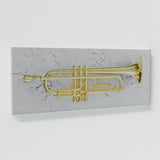 Trumpet Gold Wall Art