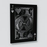 Jack Card Silver Sense Canvas