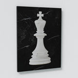 Chess King White Sense Canvas