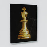 Chess King Gold Sense Canvas