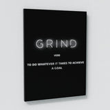 Execution Hustle Grind Wall Art
