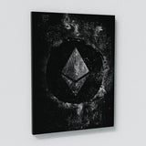 Ethereum Silver Wall Art
