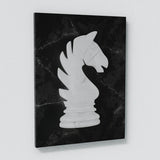 Chess Knight White Wall Art