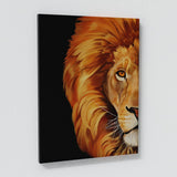 Lion Half Black Wall Art