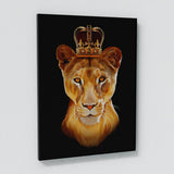 Lioness Queen Black Wall Art