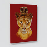 Lion & Lioness King Queen Wall Art