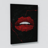 Lips Flower Wall Art