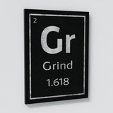 Execution Hustle Grind Periodic Wall Art