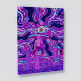 Psychedelic Alien Wall Art