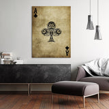 Ace of Clubs Vintage Wall Art