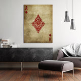 Ace of Diamond Vintage Wall Art