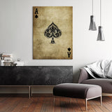 Ace of Spade Vintage Wall Art