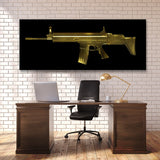 MK 16 SCAR-L Gold Wall Art
