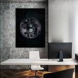 Bitcoin Moon Wall Art