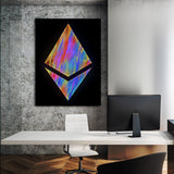 Ethereum Abstract Wall Art