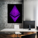 Ethereum Purple Big Wall Art
