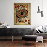 King Card Diamond Wall Art