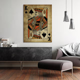 King Card Spade Wall Art