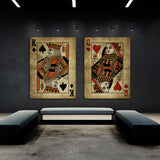 Card King Queen Wall Art