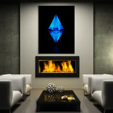 Ethereum Blue Wall Art