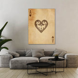Ace Card Vintage Sense Canvas