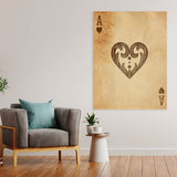 Ace Card Vintage Sense Canvas
