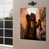 Bear Stock Market Sense Canvas