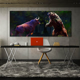 Bull vs Bear Wall Art