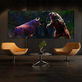 Bull vs Bear Wall Art