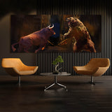 Bull vs Bear Wall Art