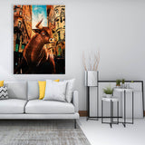 Bull Wall Street Sense Canvas