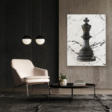 Chess King Black Sense Canvas
