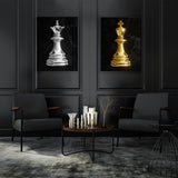 Chess King Queen Wall Art