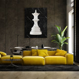 Chess Queen White Sense Canvas