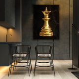 Chess Queen Gold Sense Canvas
