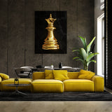 Chess Queen Gold Sense Canvas