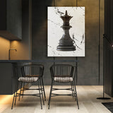Chess Queen Black Sense Canvas