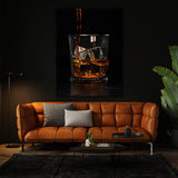 Whiskey Glass Wall Art