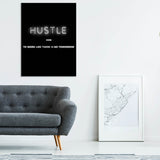 Hustle Neon Wall Art