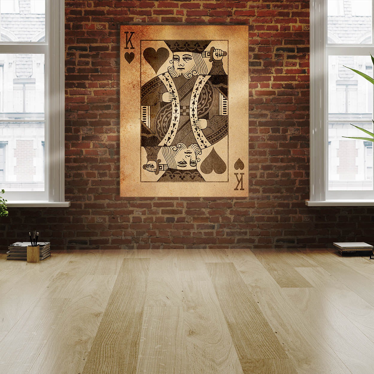 King Card Vintage Sense Canvas