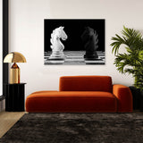Knight vs Knight Chess Wall Art