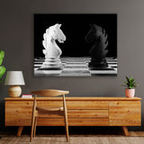 Knight vs Knight Chess Wall Art