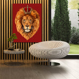 Lion King Red Wall Art