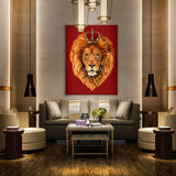 Lion King Red Wall Art