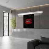 Lips Flower Wall Art